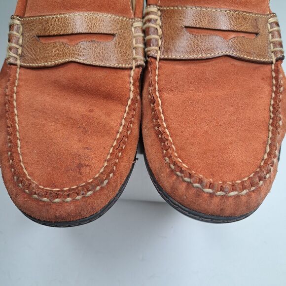 Martin Dingman Men’s Size 10M Suede Leather Vibram Sole Penny Loafers - Picture 8 of 11